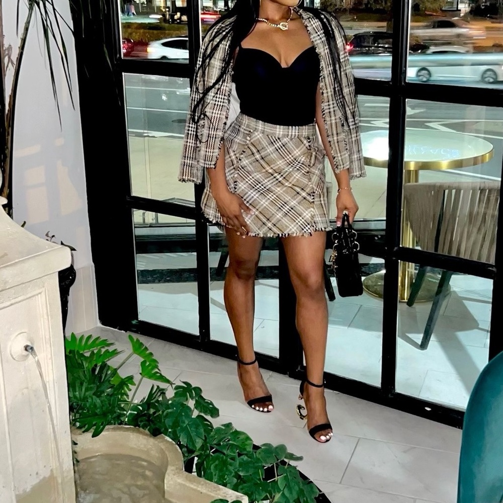 Plaid set Skirt